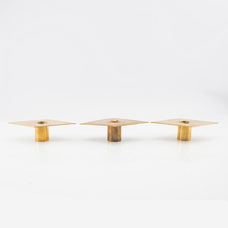 Sigurd Persson, ljusstakar, 3 st "Romb" Utmärkt Svensk Form.