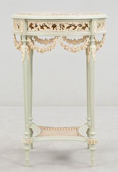 SALONGSGRUPP, 7 delar, Louis XVI-stil, 1900-tal.