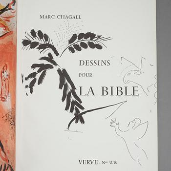 MARC CHAGALL, BOK, "Dessins pour la bible", Marc Chagall. Verve vol X, NO 37-38, 1960.