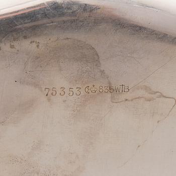 A 20th century German Silver Tray, marks of Wilhelm Binder, Schwäbisch Gmünd.