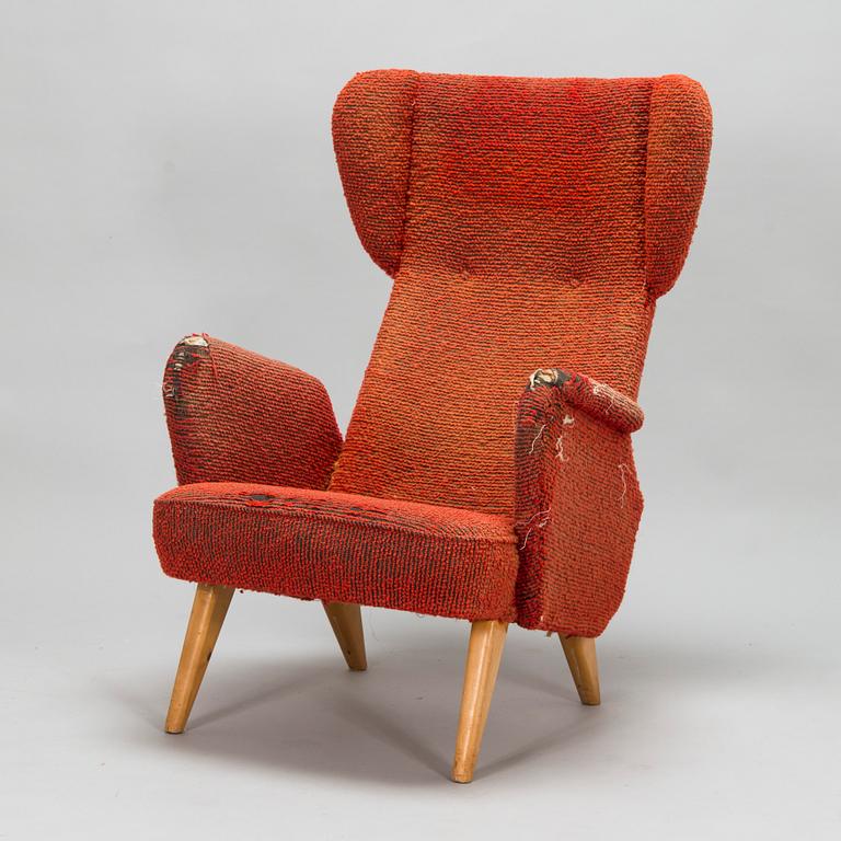 Carl Gustaf Hiort af Ornäs, fåtölj, Hiort Tuote Puunveisto, 1940-tal.