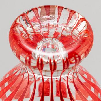 BENGT ORUP, glas, 6 st, "Strikt", Johansfors, 1950-tal.