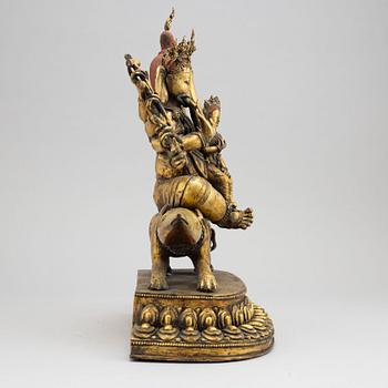 A large Ganesha sculpture, Tibet, 20th Century.