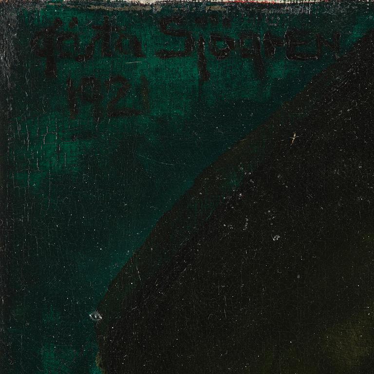 Gösta Sjögren (1800/1900-tal), Porträtt av en ung man.