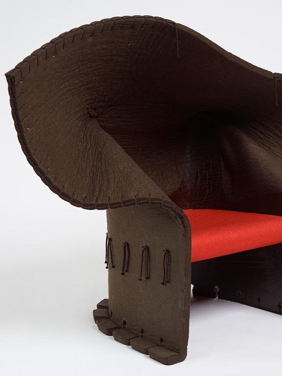 Gaetano Pesce, a 'Feltri Chair' easy chair, Cassina, post 1986.