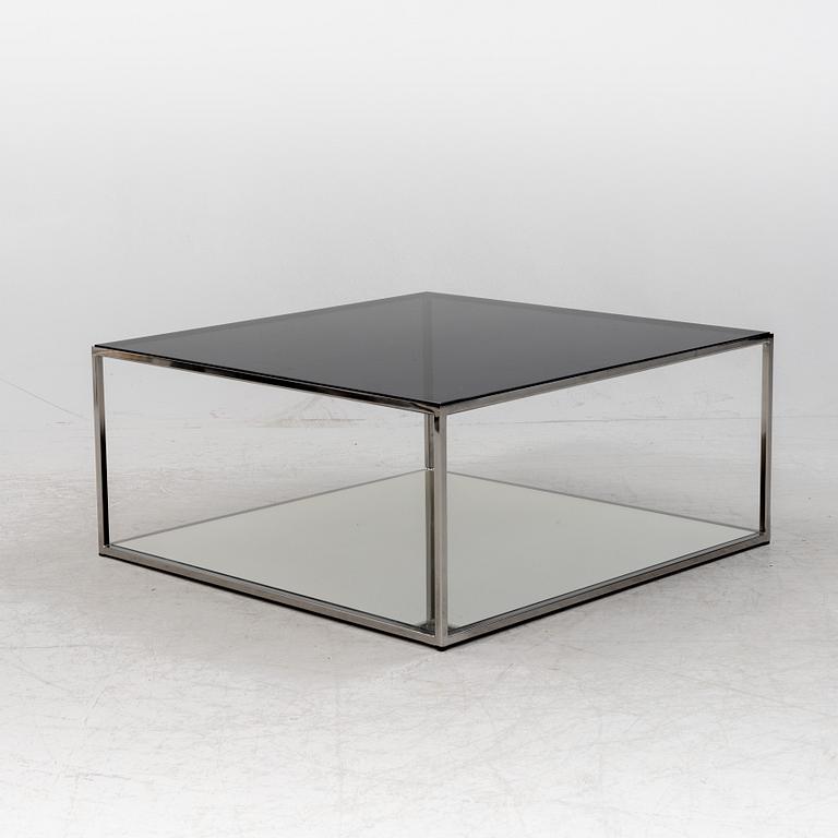 Claesson Koivisto Rune, a glass and chrome coffee table, 'Vertigo' Offecct, Sweden, 2005.