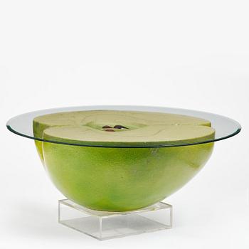 Hans Hedberg, a large faience sculpture of an apple, Biot, France.
