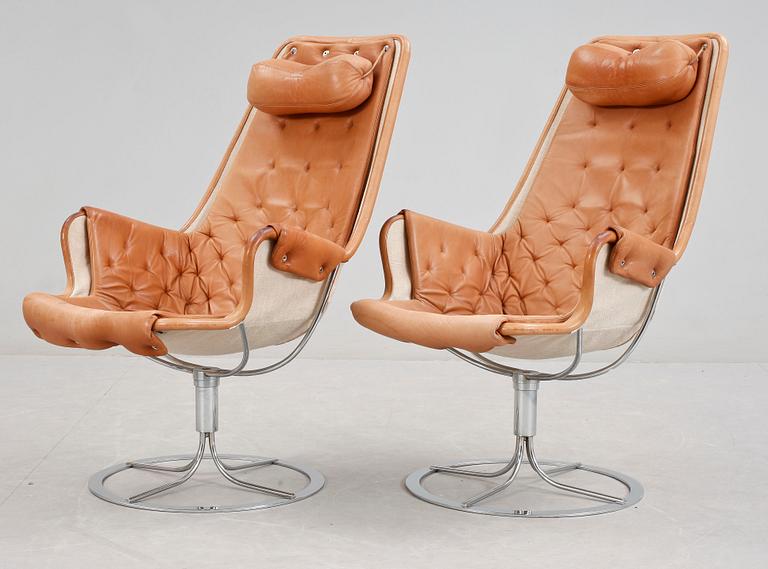 FÅTÖLJER, ett par, "Jetson", Bruno Mathsson, 1960/70-tal.