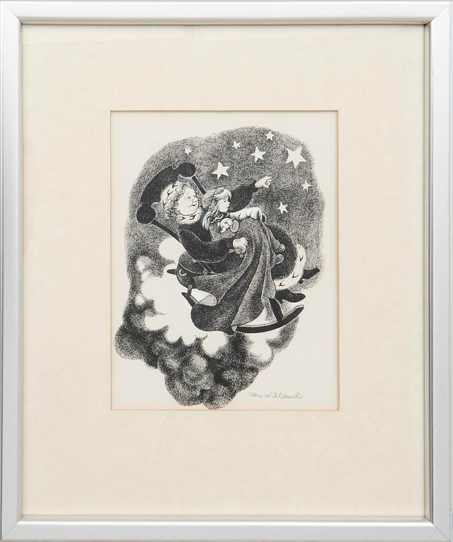 Ilon Wikland, In the rocking chair.