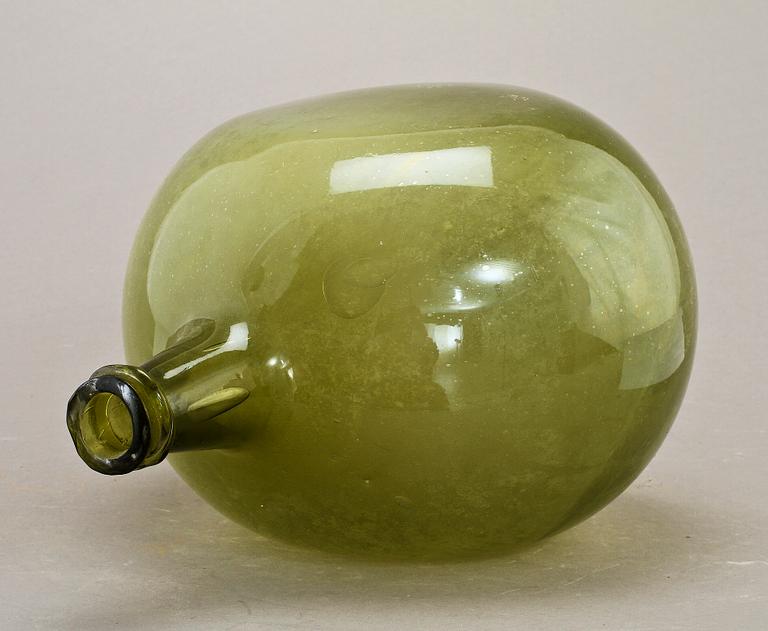 FLASKA, glas, 1700/1800-tal.