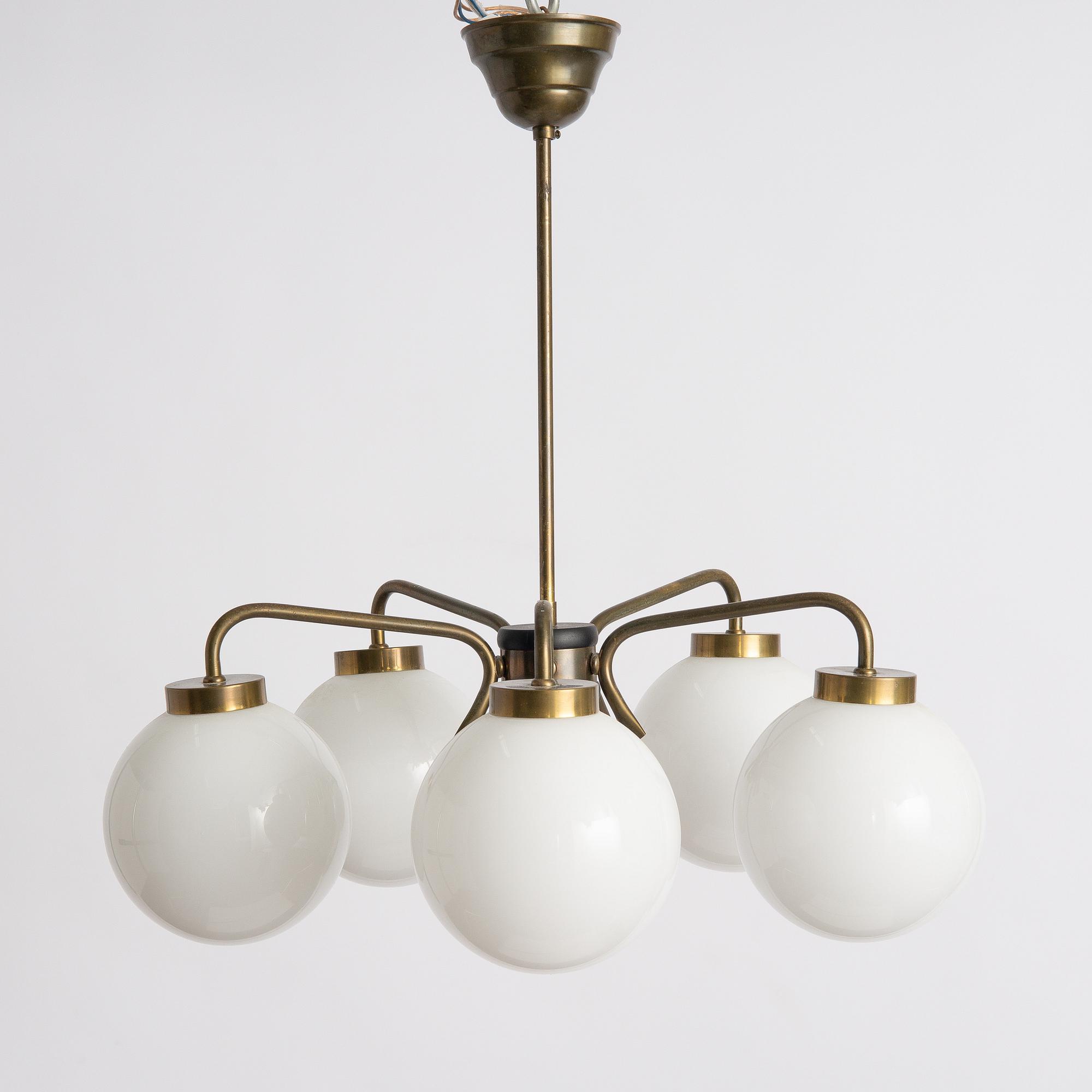 Ceiling lamp, mid-20th century.