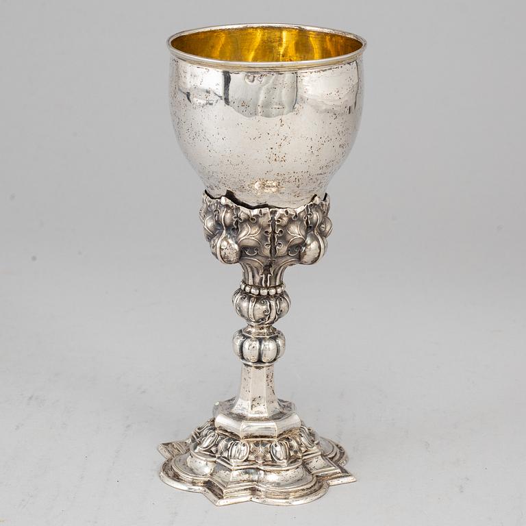 Pokal/kalk, silver 800/1000, Polen 1900-talets början.