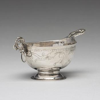 A Swedish 18th century silver brandy-bowl, mark of Johan Rudman, Gävle (1689-1727(1734)).