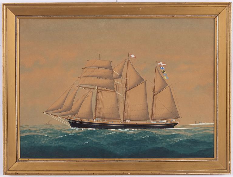 H Torkildsen, Three-masted barquentine "Nanna".