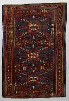 Matta, antik, kaukasisk, sannolikt Zeischur. Ca 180 x 126 cm.