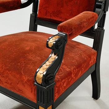 Nine items in Neo Renaissance style, late 19th century.