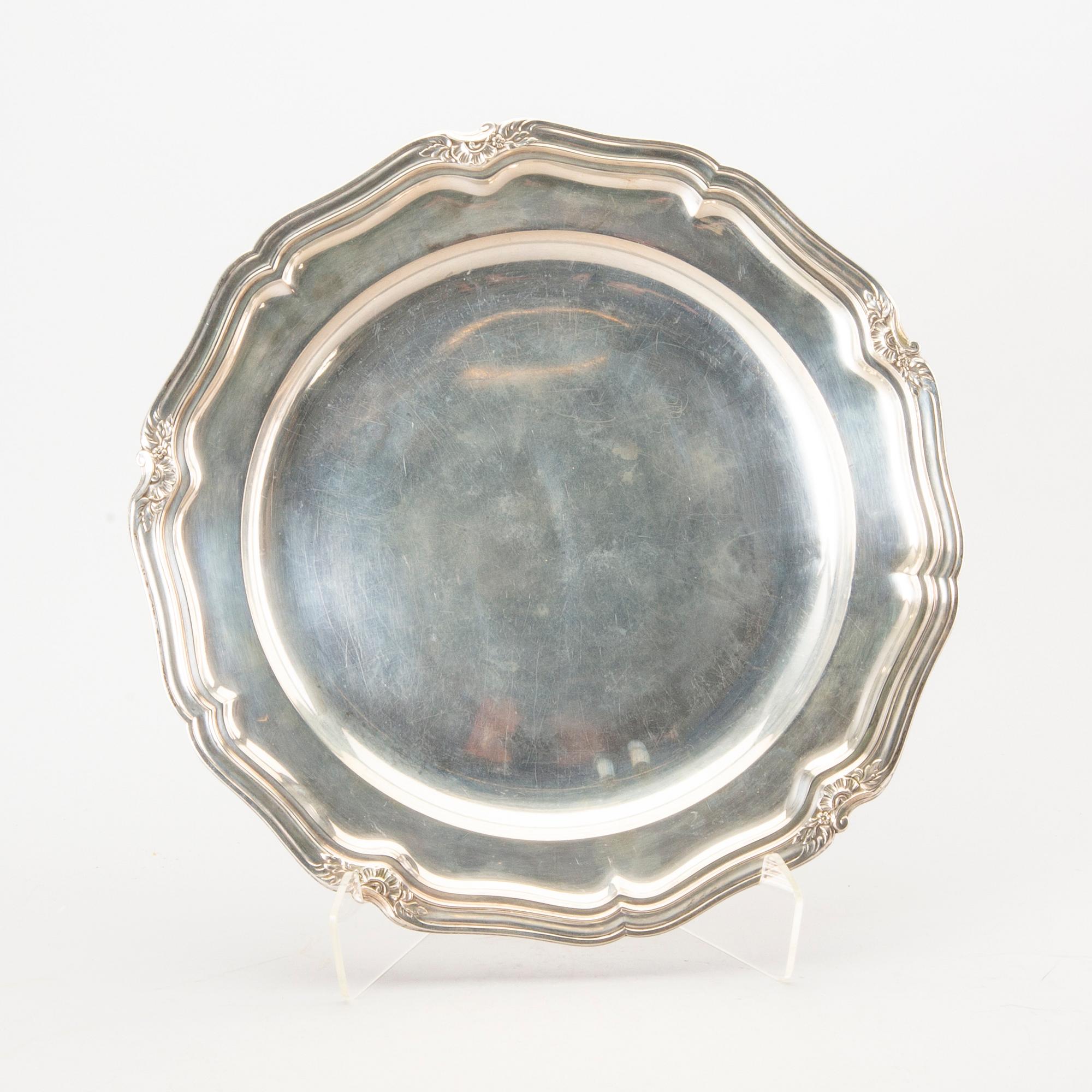 Two Danish silver dishes.