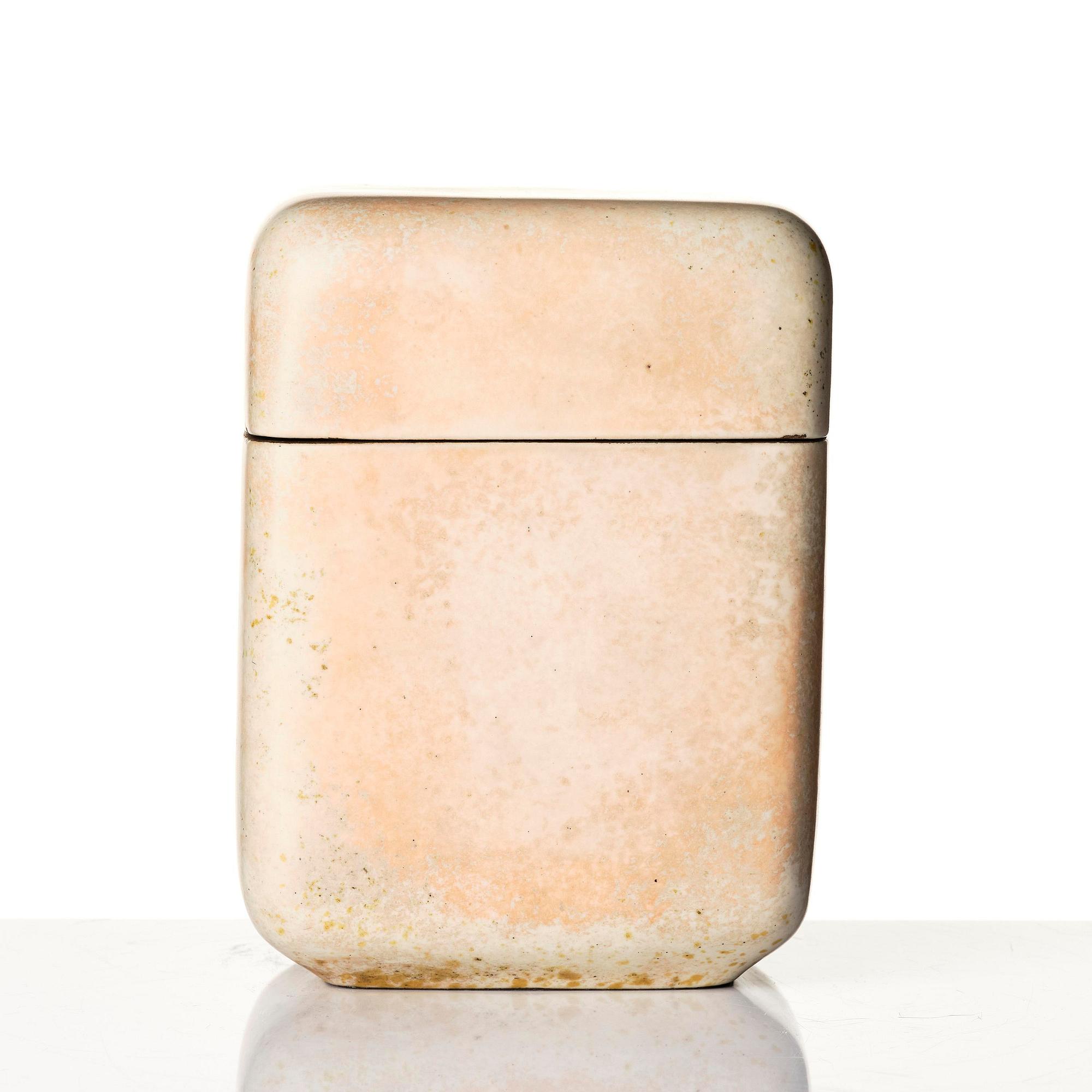Hans Hedberg, a faience lidded jar, Biot, France.