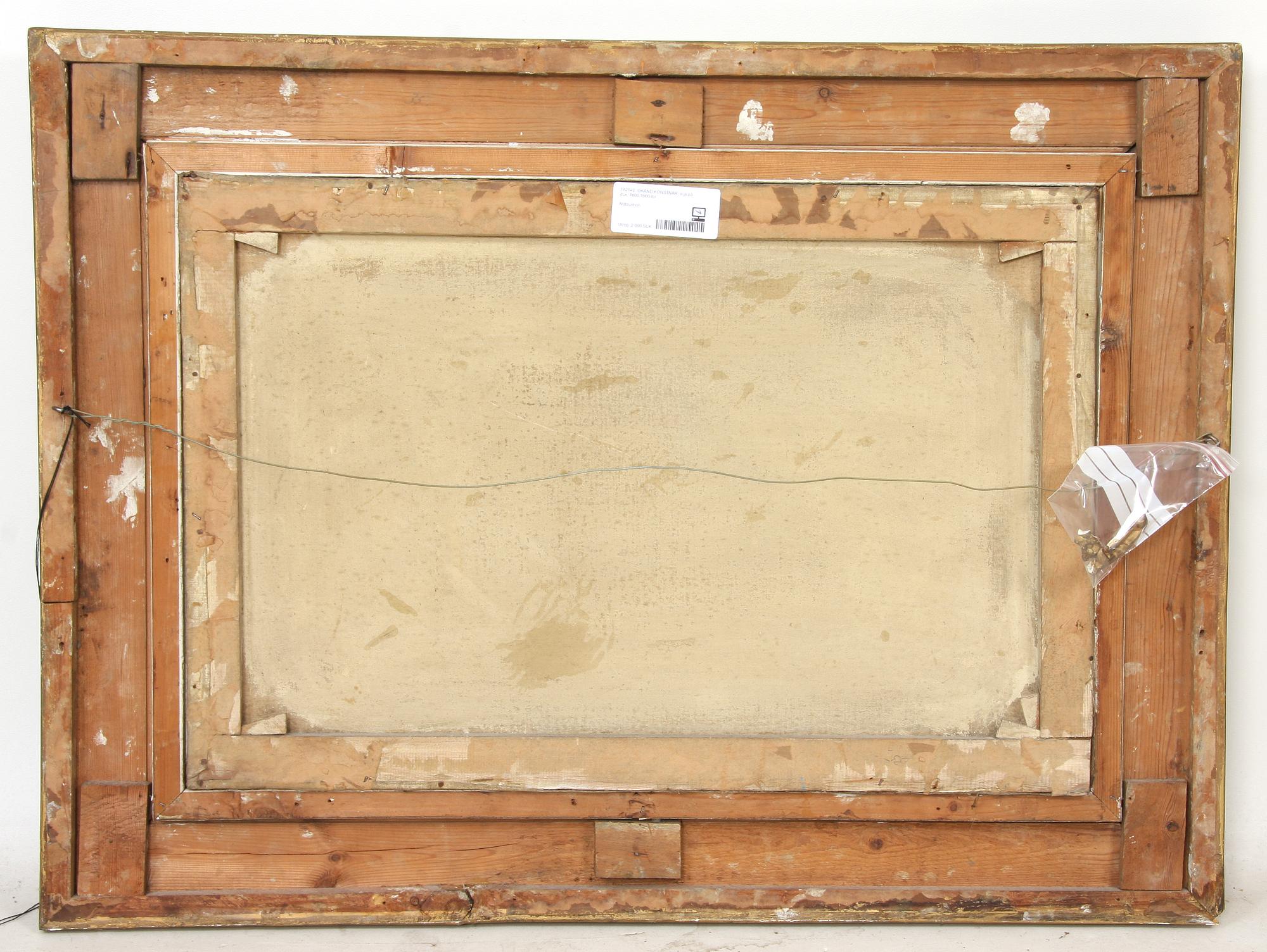 OKÄND KONSTNÄR, olja på duk, 1800/1900-tal.