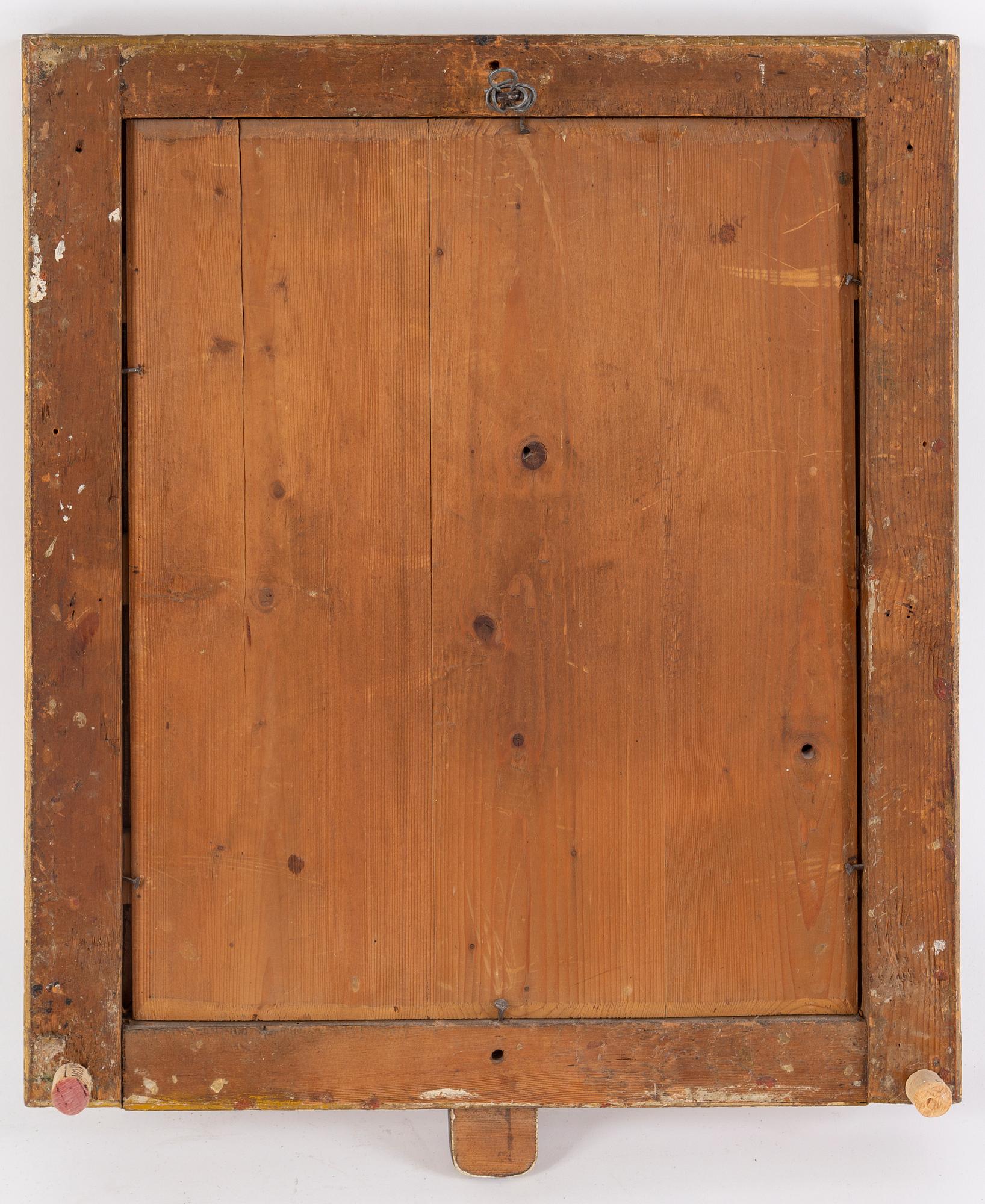 A Gustavian 2-light girandole mirror, late 18th century.