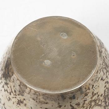 Dosor samt burk, 6 delar, silver.