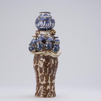 A unique Lisa Larson stoneware sculpture, Gustavsberg Studio 1973.