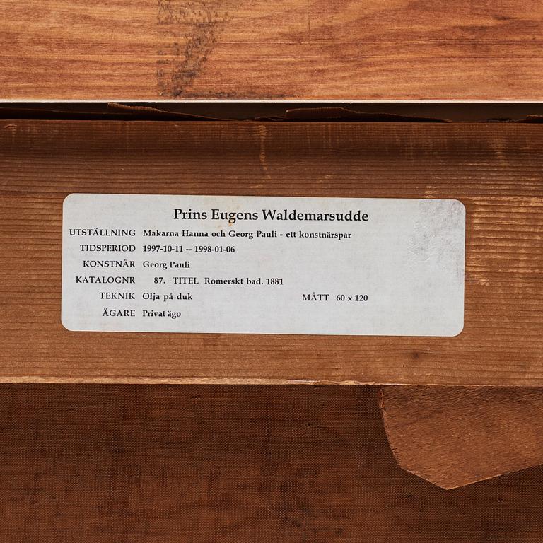 Georg Pauli, "Romerskt bad"/"Odalisk".
