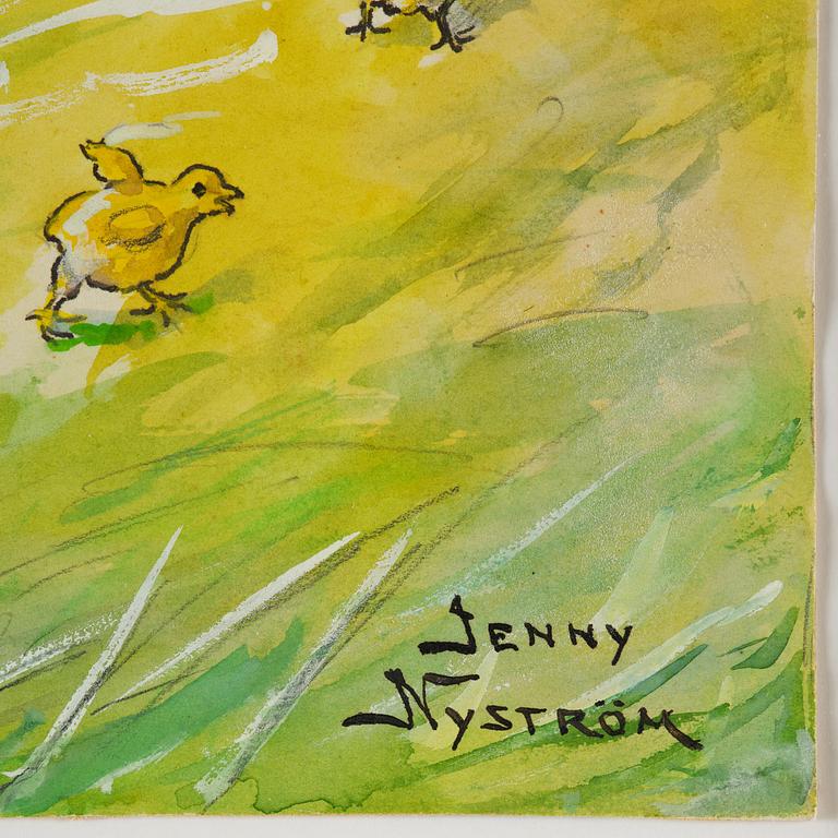 Jenny Nyström, Vid gärdsgården.