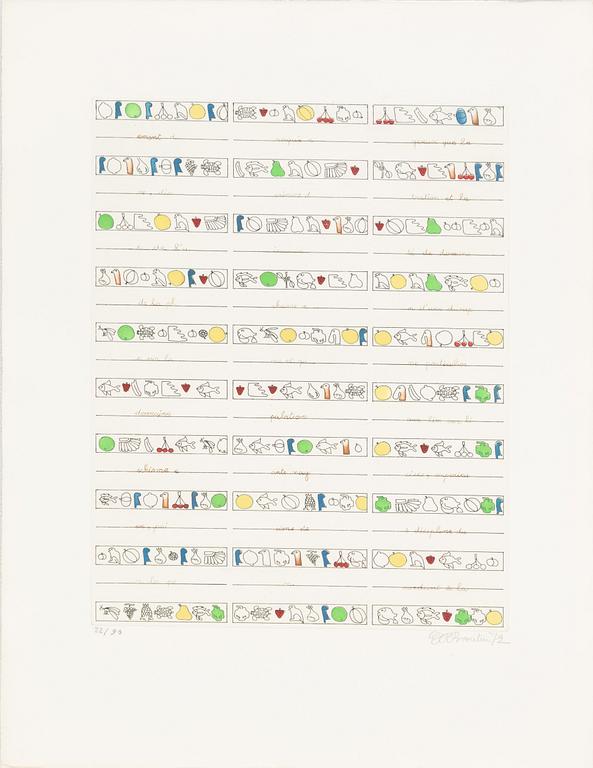Folder with graphic prints by various artists "Les Hypergraphies".