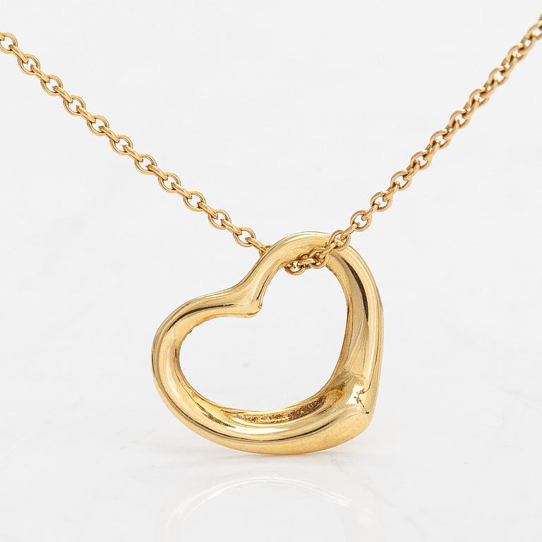 Tiffany & Co, Elsa Peretti, halsband, "Open Heart", 18K guld.