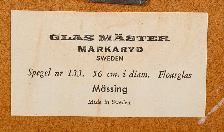 SPEGEL, Glasmäster, Markaryd, 1900-talets andra hälft.