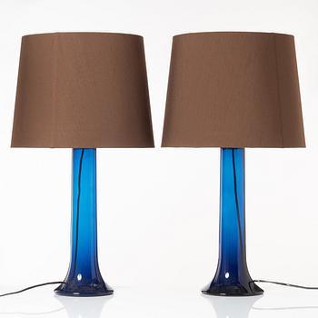 Uno & Östen Kristiansson, Bordslampor, ett par, Luxus, Vittsjö, 1960/70-tal.