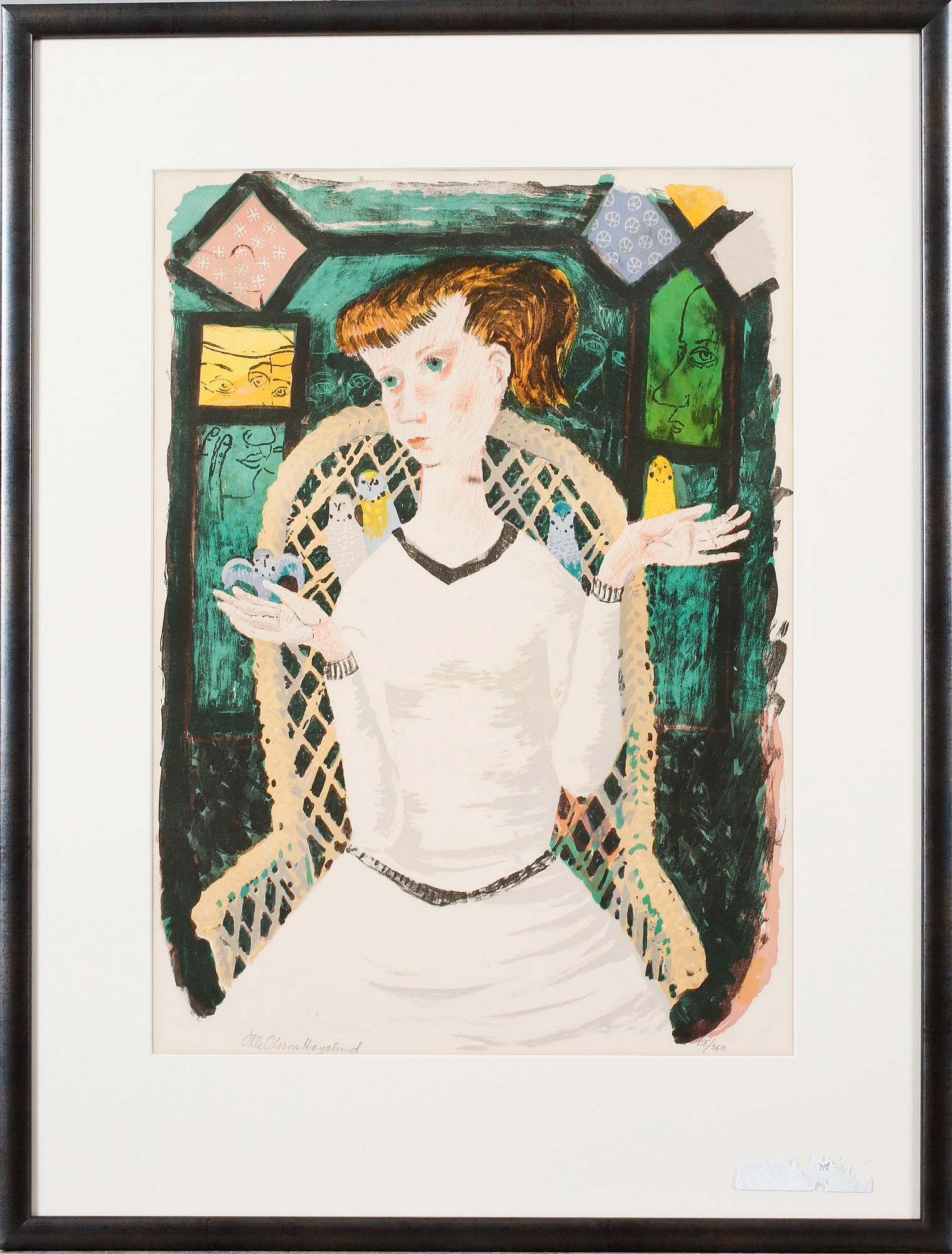 OLLE OLSSON-HAGALUND, litograph in colours, signed and numbered 155/360.