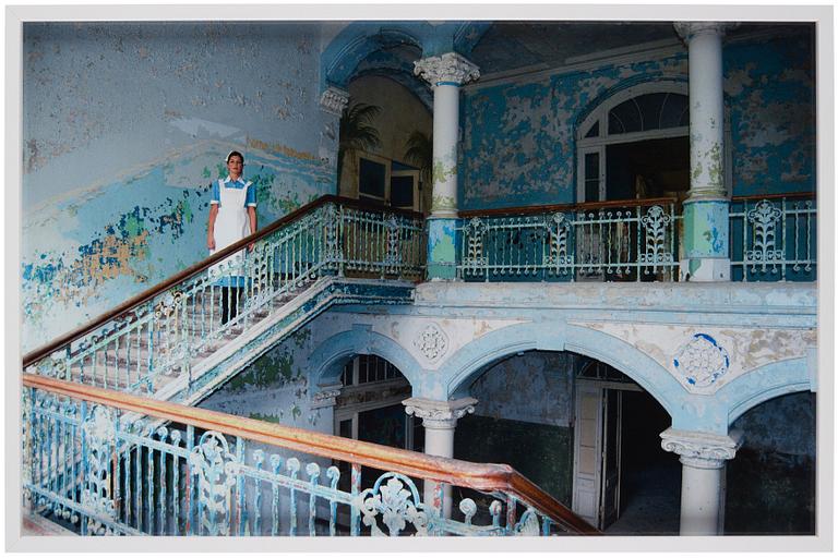 Dana Sederowsky, "Staircase, Beelitz Heilstätten, 2013".