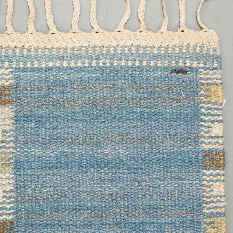 Barbro Nilsson, A CARPET, "Falurutan, Duhs", flat weave, ca 220,5 x 146,5 cm, signed AB MMF BN.