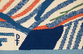 Lars Gynning, TAPESTRY. "Klippön". Tapestry weave. 163 x 195,5 cm. Signed GYNNING PF.