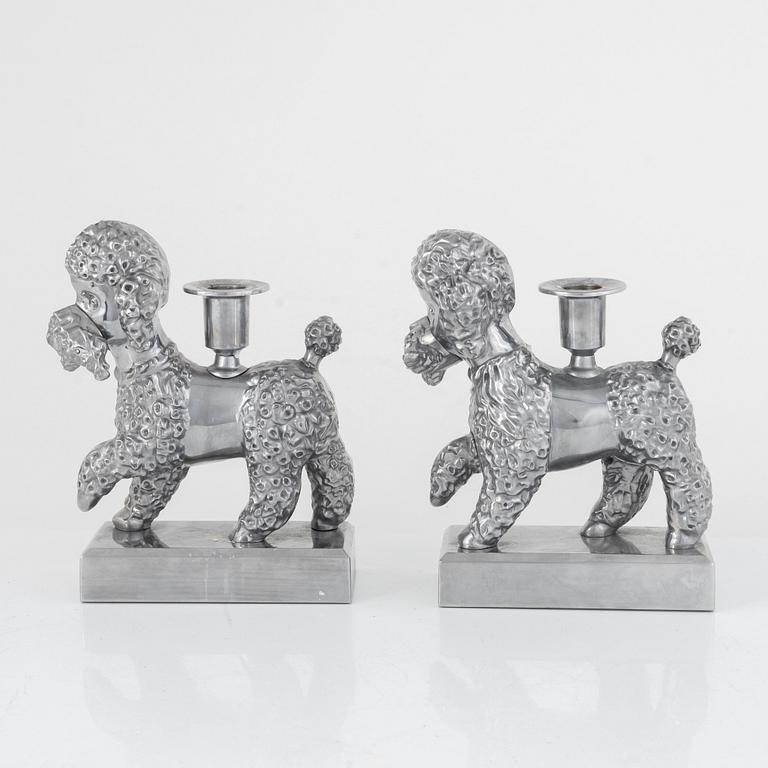 Per B. Sundberg, a pair of candlesticks, "Föremål", poodles, limited edition, Ikea 2018.