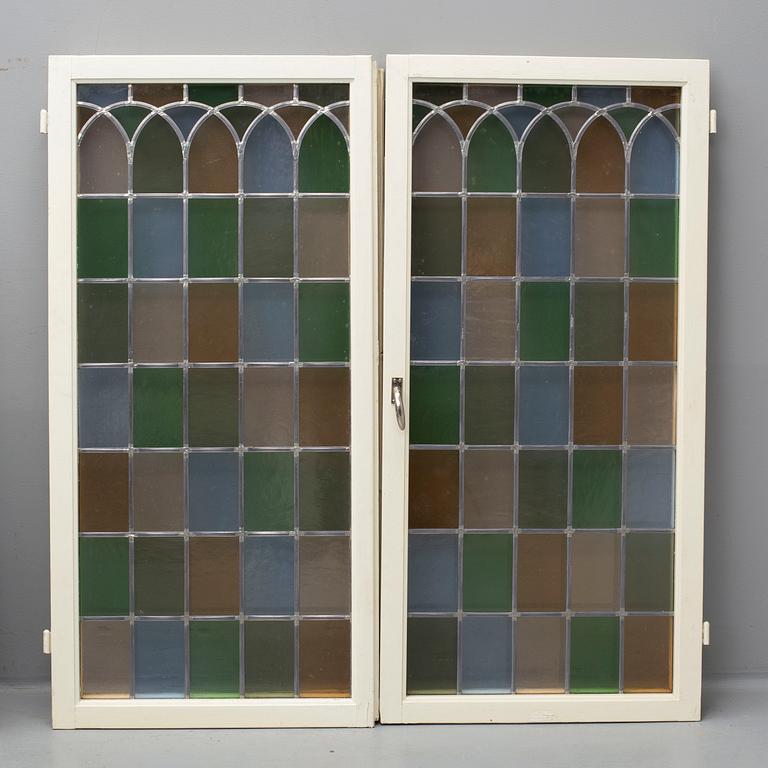 a pair of early 20th century windows.