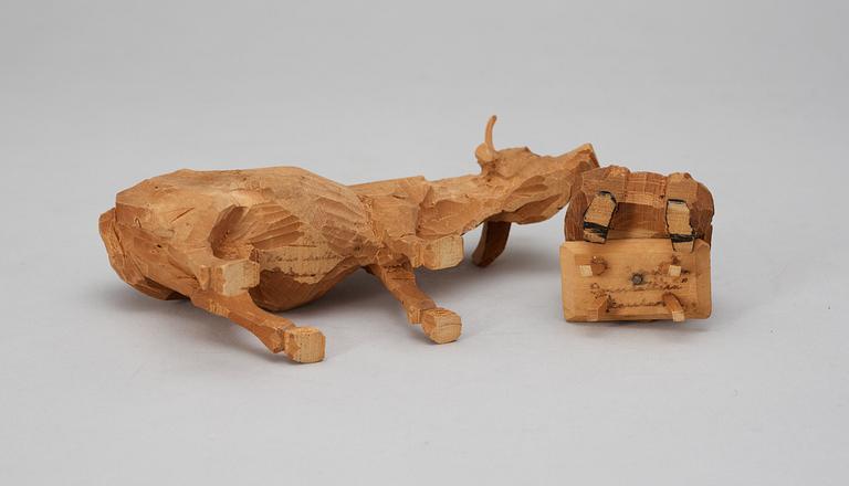 Axel Petersson Döderhultarn, Maid with a cow.