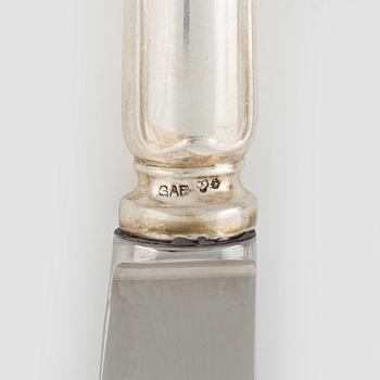 A 36-piece silver flat wear set, 'Svensk Spets', GAB & C.G.Hallberg, Stockholm, Sweden,
