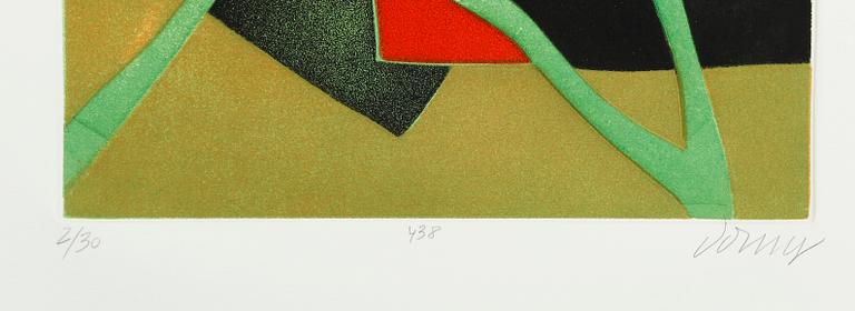 BERTRAND DORNY, färgetsning, signerad och numrerad 2/30.