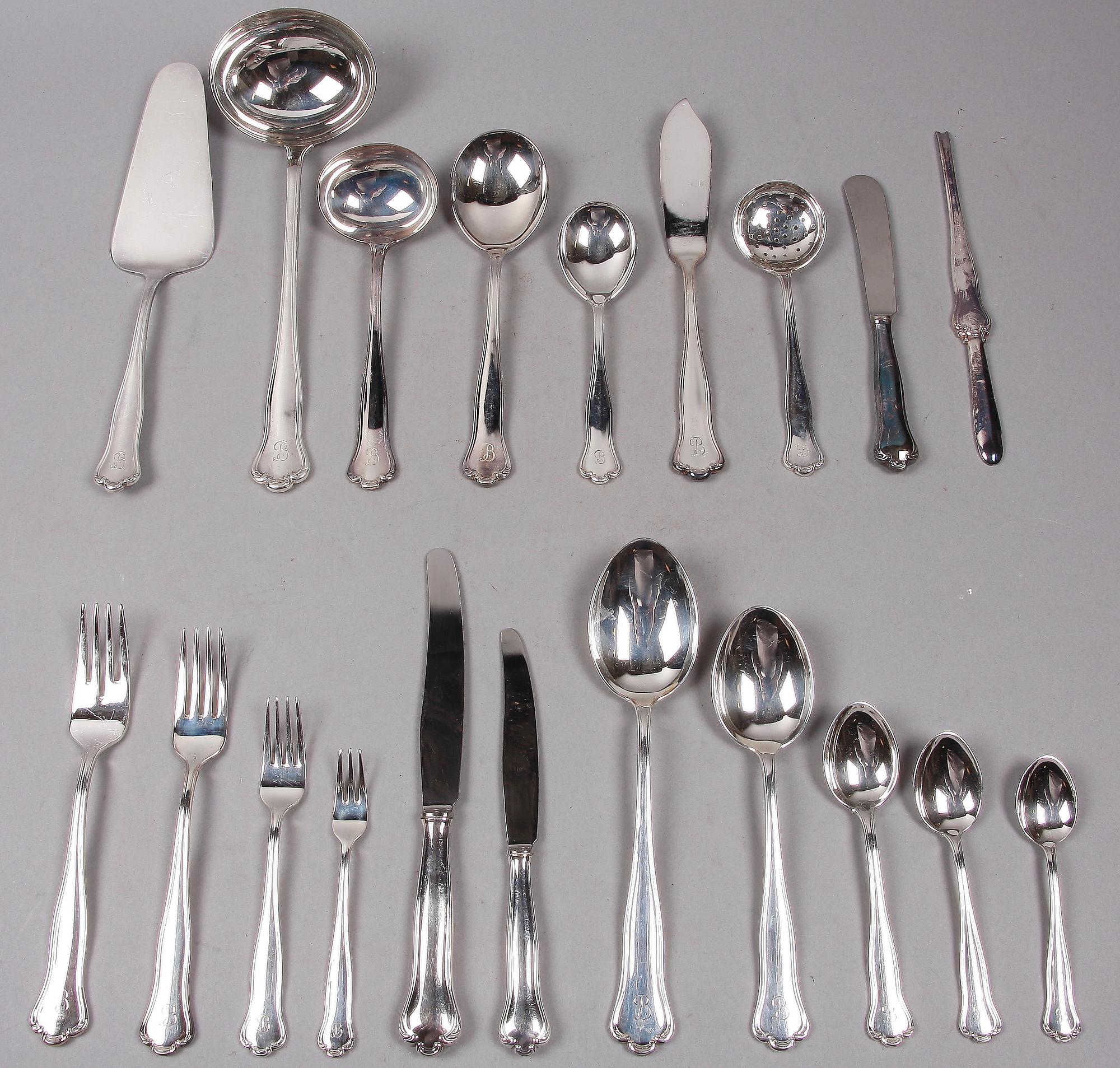 BESTICKSERVIS, 175 delar silver, i schatull.