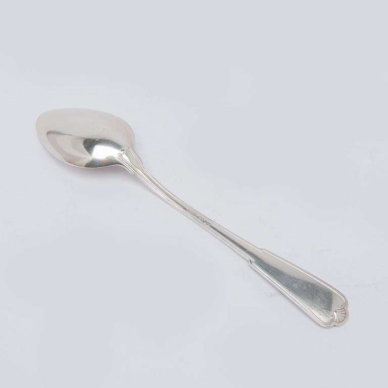 W.A. Bolin, bestickuppsättning, 89 delar, silver, Stockholm 1938, gammal Fransk.