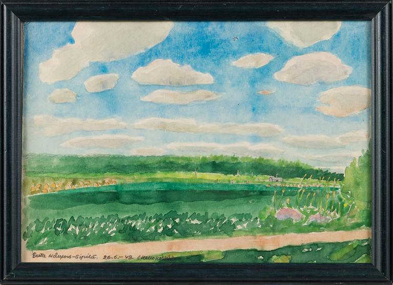 GRETA HÄLLFORS-SIPILÄ, watercolour, signed and dated 26.6. -49 (Kellokoski).