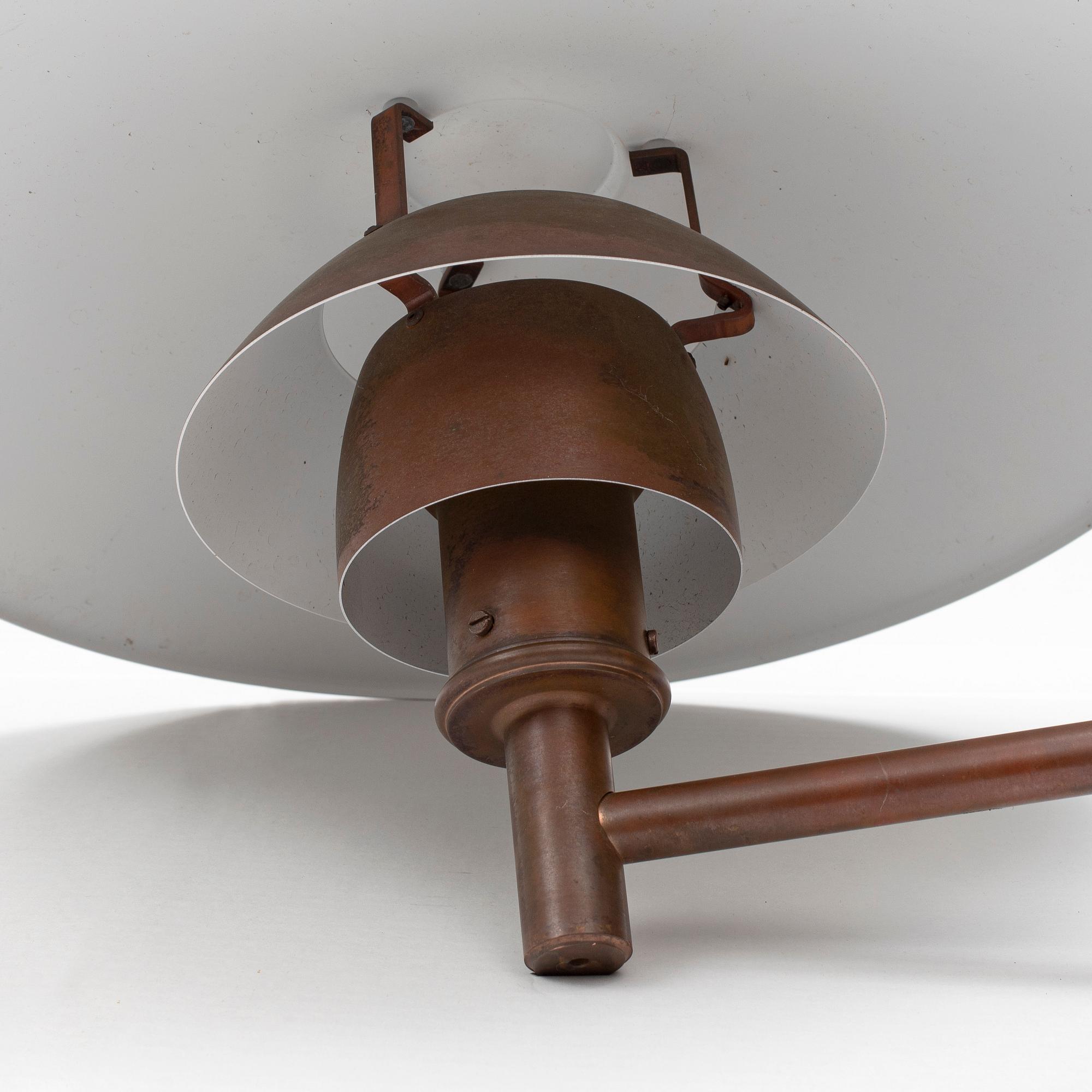 POUL HENNINGSEN, a PH copper wall light, Louis Poulsen, Denmark.