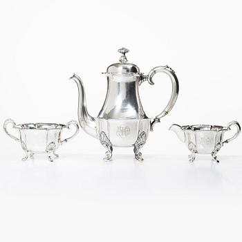 Coffee service, 3 pieces, silver, Dahlström and Co, Örebro 1935.