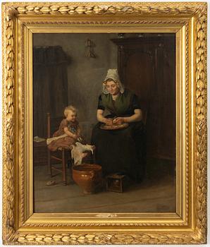 Unknown artist, 19th century, Kitchen chores.