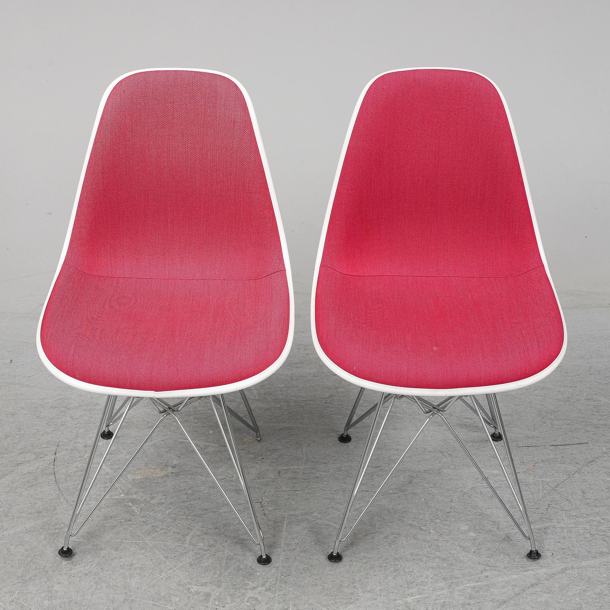 CHARLES AND RAY EAMES, six DSR chairs, Vitra, 2012.