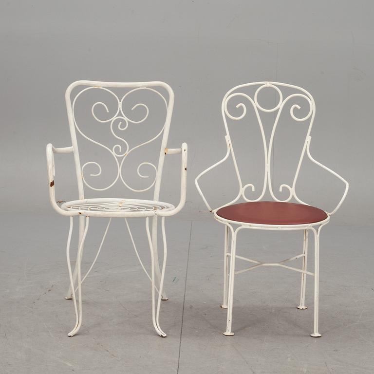 TRÄDGÅRDSSTOLAR, 6 st, 1900-talets senare hälft.