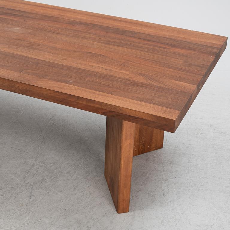 Dusty Deco, a contemporary walnut dining table.